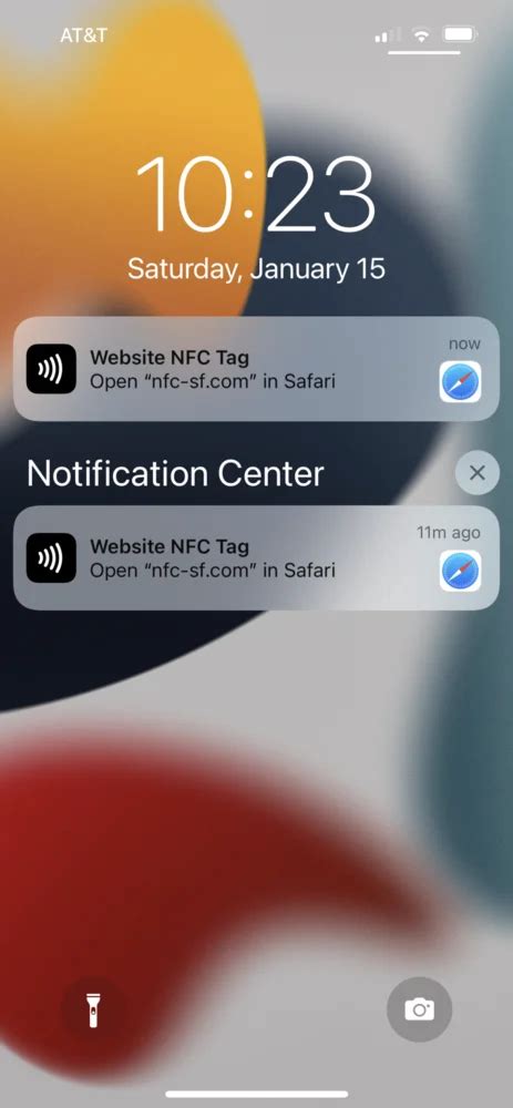 open nfc tag notification|nfc tag message.